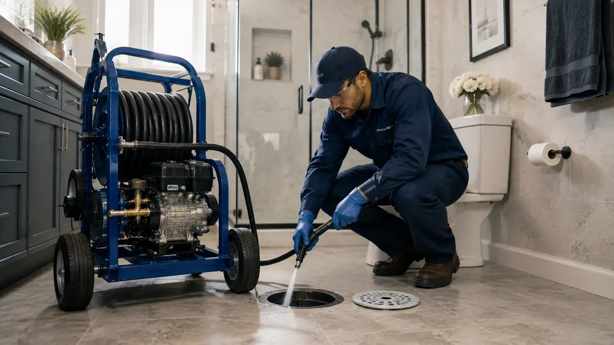 Bathroom Drain Hydro Jetting in Lake Elsinore
