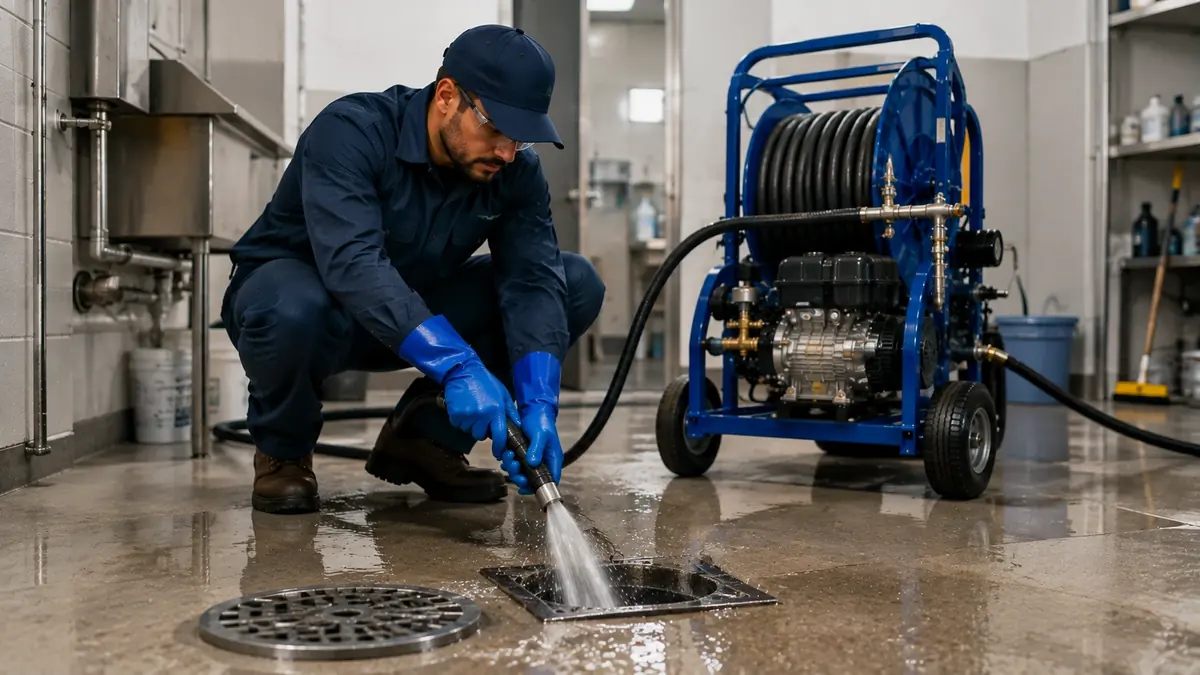 Floor Drain Hydro Jet Cleaning in Lake Elsinore