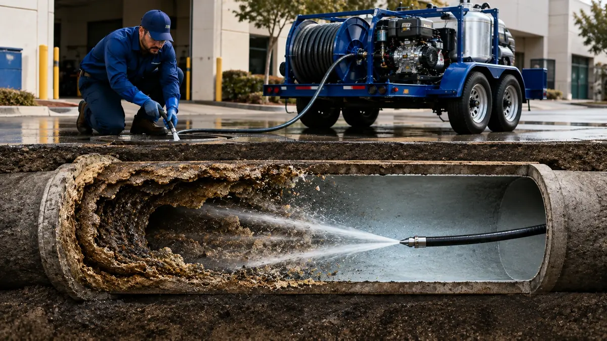 Sewer Pipe Descaling in Lake Elsinore