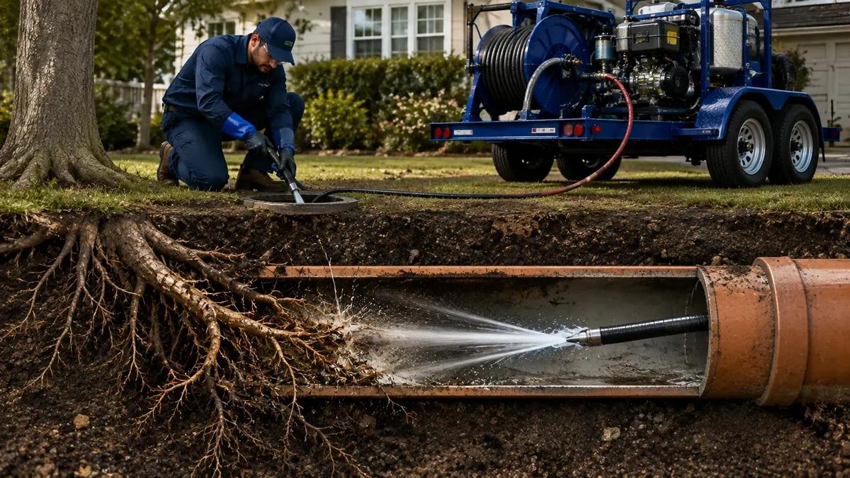 Tree Root Removal with Hydro Jetting in Lake Elsinore